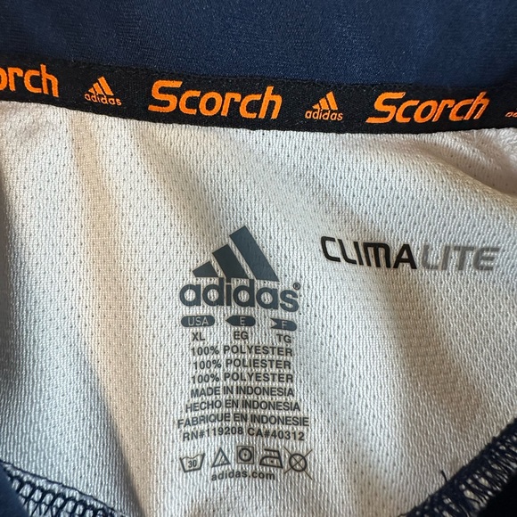 Adidas Dark Blue and White Notre Dame Men's Active Polo Shirt - Picture 4 of 12